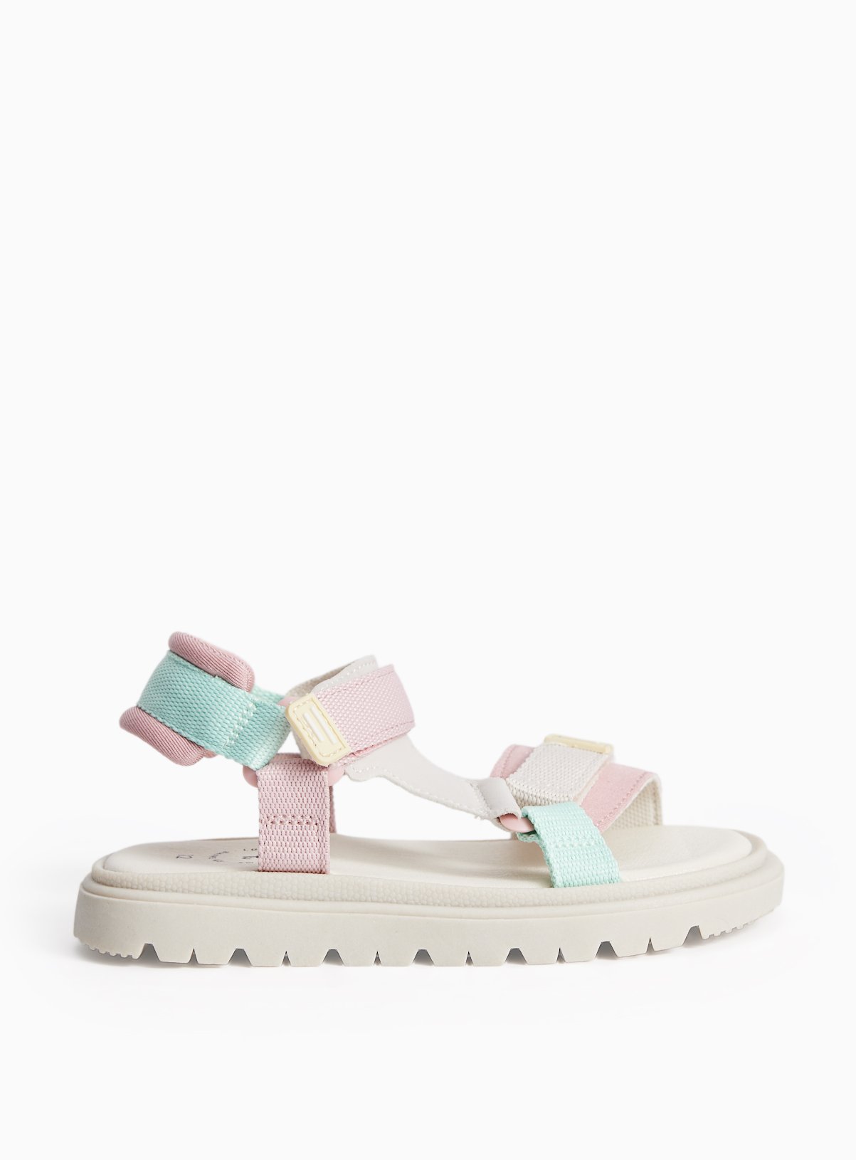 Pastel Strappy Sports Style Sandals 12 Infant - Image 1 thumbnail